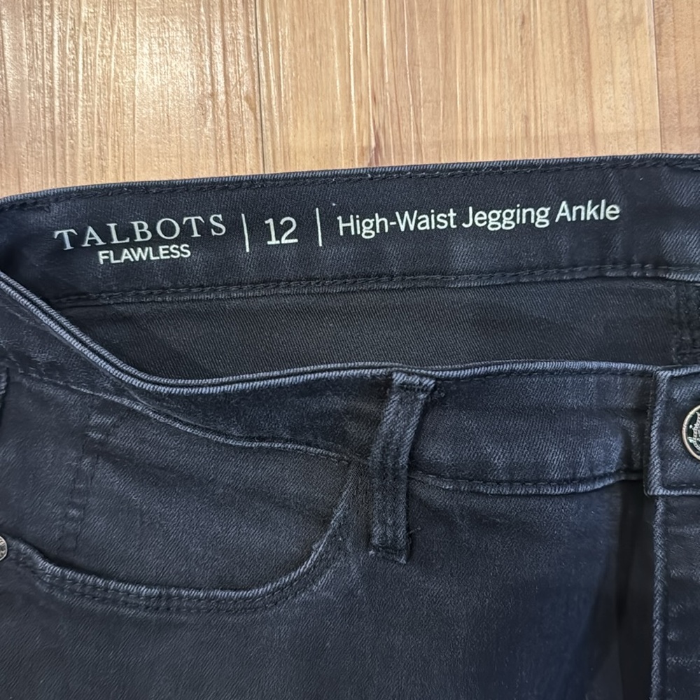 Talbots Flawless Jeans High-Waist Jegging Ankle sz 12 - Picture 5 of 7